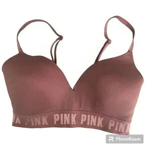 Victorias Secret Pink Wear Everywhere Lightly Lined Wireless Tshirt Bra Size 32D